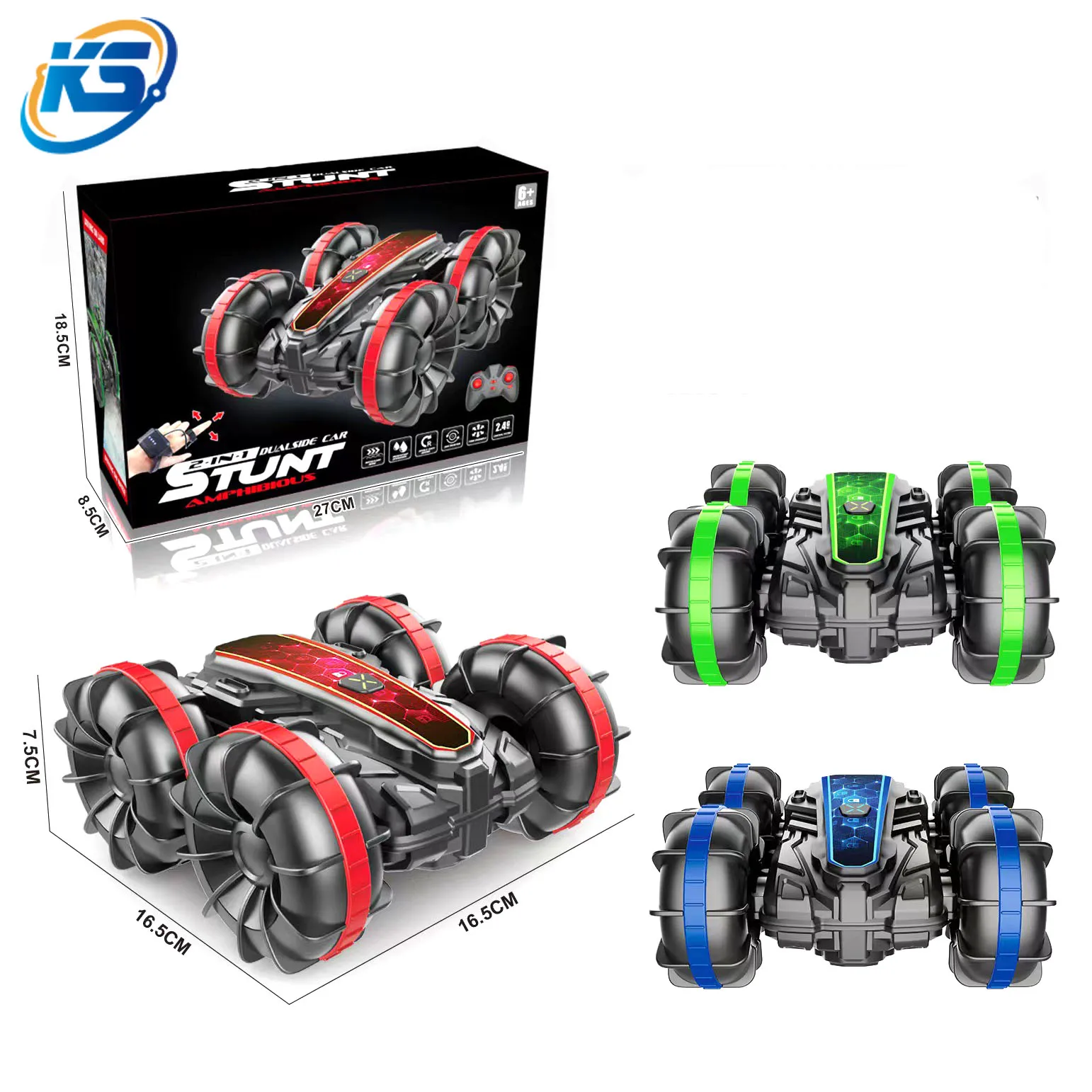 Hot Sale Rc Race Car Toys 2.4G Rotating Remote Control Car With 360 Flips Double Sided Amphibious Tumbling Stunt Car for Kids