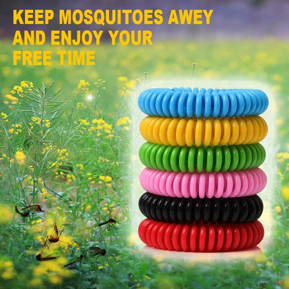 Double Color Essential Oil Anti Mosquito EVA Bracelet For Hiking Camping Walking Product