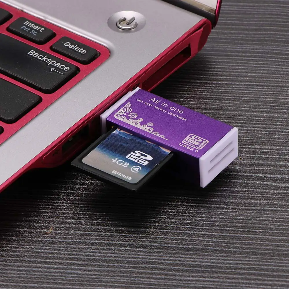  4 в 1 USB 2 0 Micro SD/TF SDHC PRO Duo кардридер адаптер мини цвет