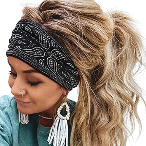 New Design Fashion Women Summer Style Headbands Bohemian Girl Cross Turban Bandage Bandanas Hairbands Hair Accessories