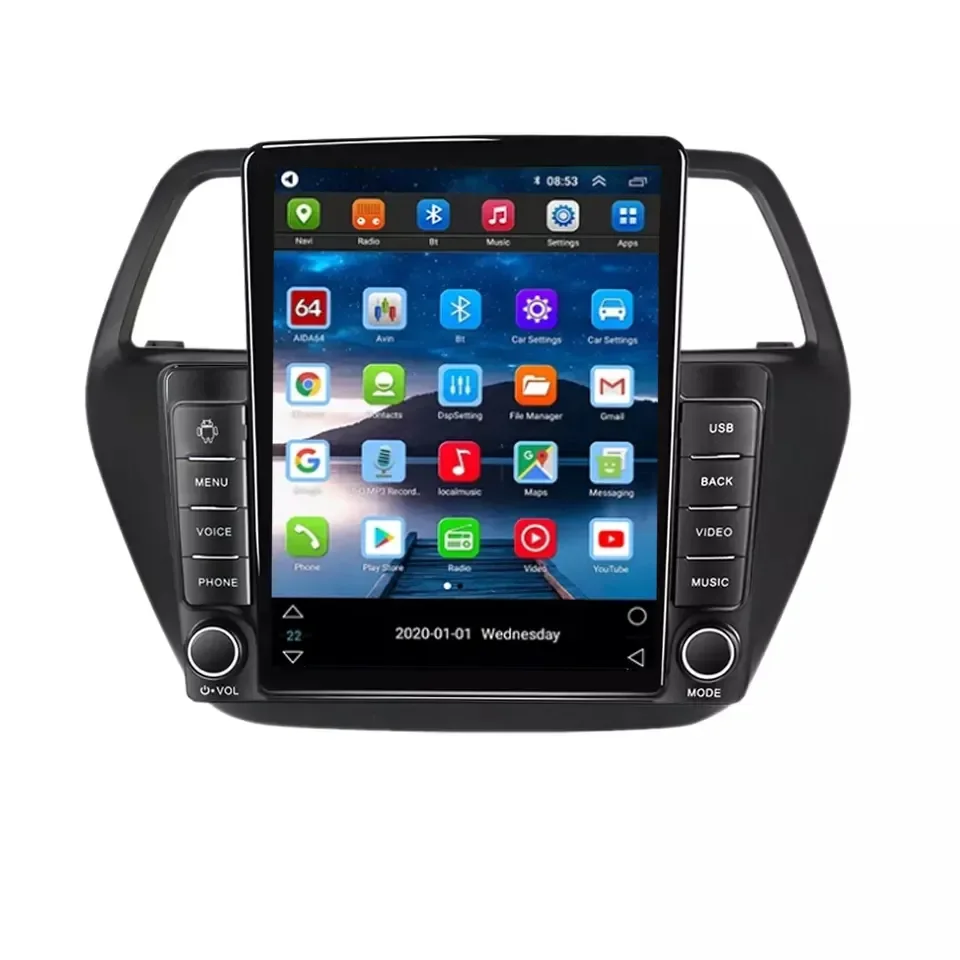 Android 13 IPS 2.5D экран автомобиля видео для Suzuki S-Cross SX4 2014 2016 2017 8 + 128 ГБ ADAS DVR GPS BT стерео