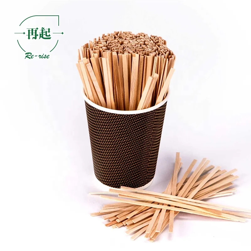 
High Quality Birch Wood Disposable Drink Stirrers 