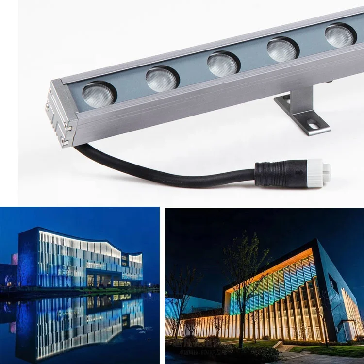 
DMX512 controller 48w 64w color changing dimmable ip65 outdoor led rgb wall washer light 