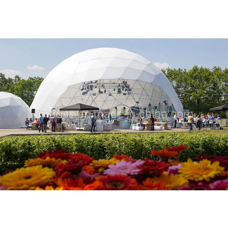 glamping tents galvanized steel outdoor hotel pvc waterproof igloo geodesic dome tent house custom garden dome for sale