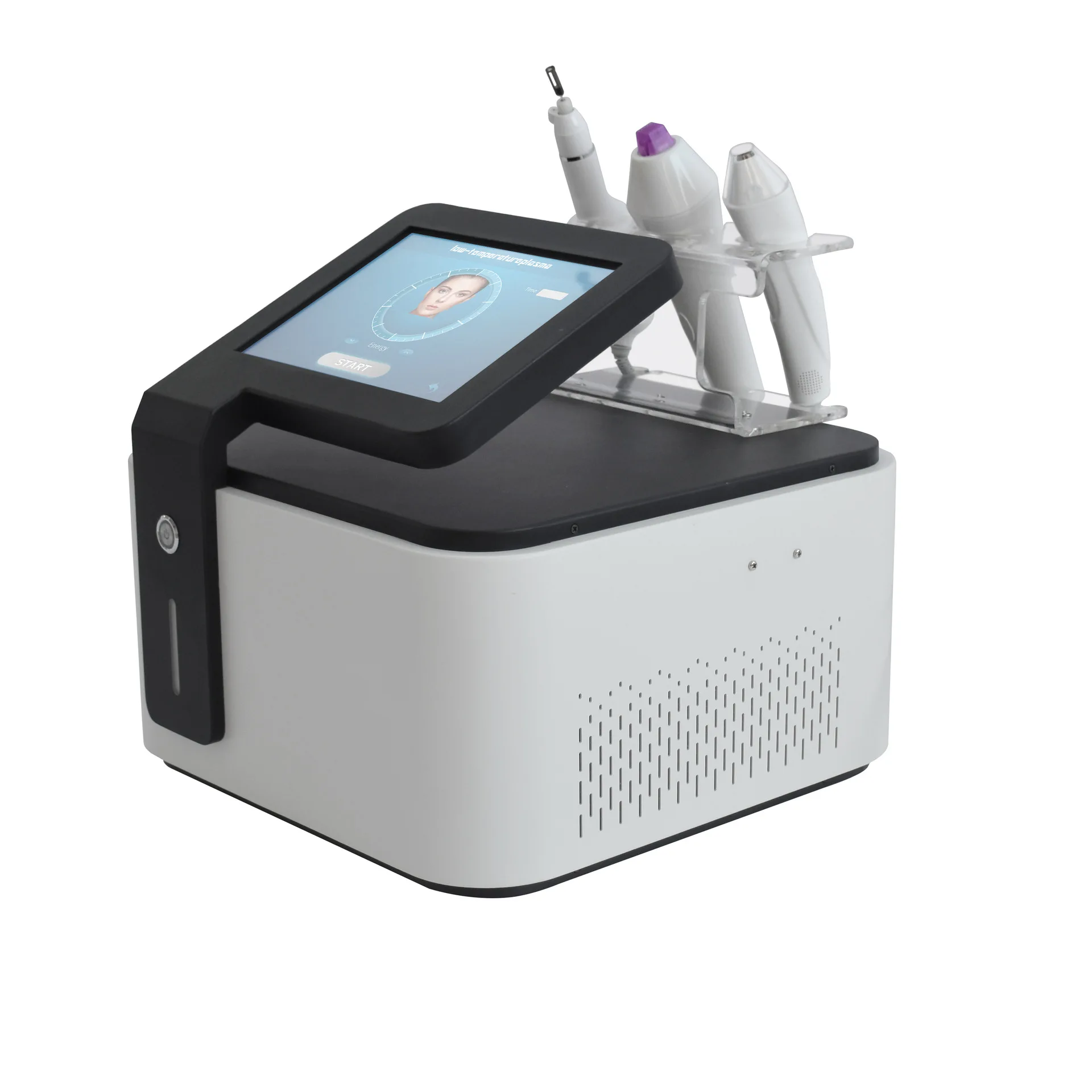 Salon Use Facial Beauty Machine-3 Handles Plasma Device For Wrinkle & Acne Removal Skin Tightening Head Targeting Us & It Plugs