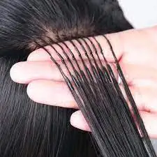 100% Cuticle Aligned Keratin Straight 6d Human Hair Extension Machine Natural Color Russian Hair Fedex/ DHL 6D Hairextension