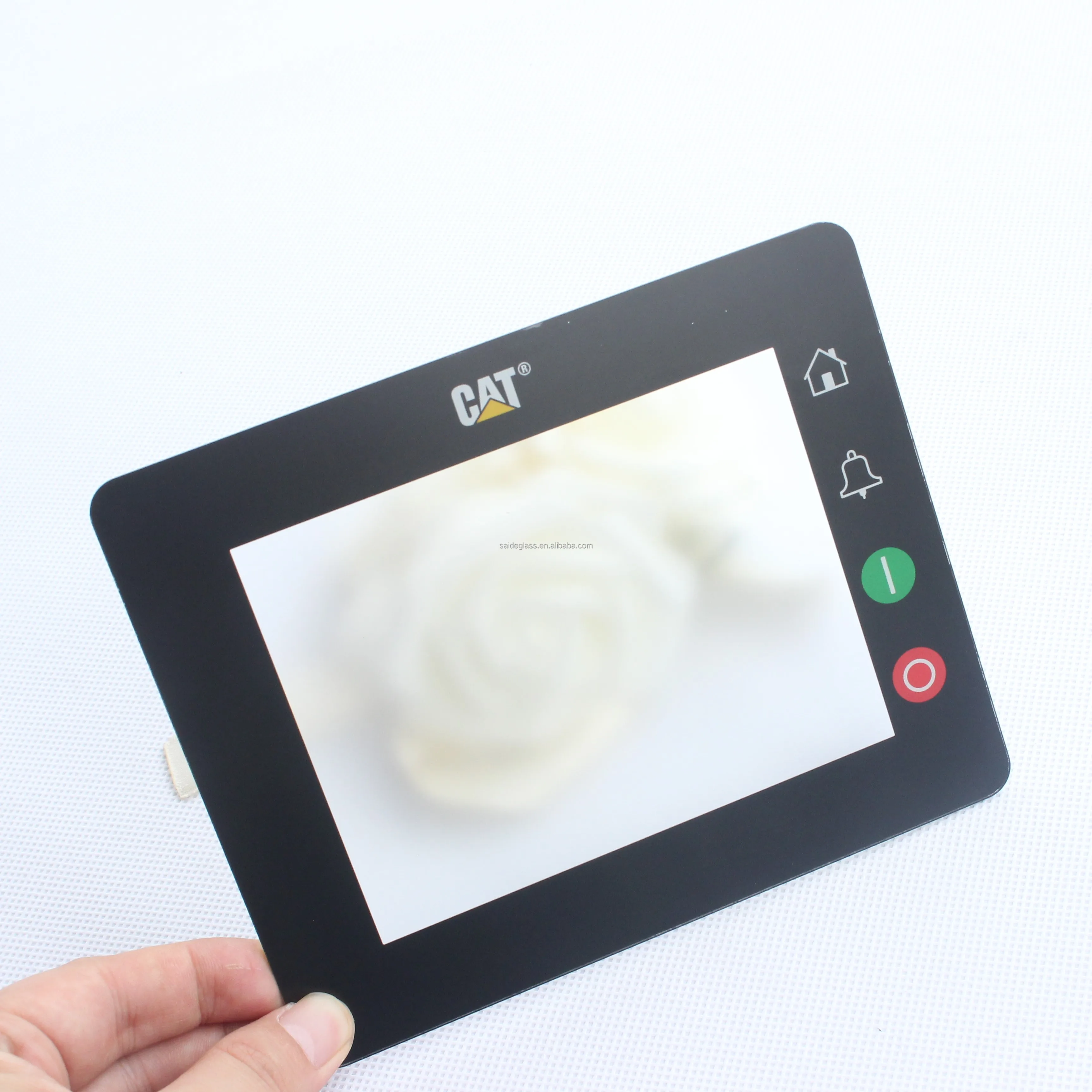 OEM AR/AF/AG Coating Electronic Touch Screen Panel Glass Tempered Flat Glass with Silk Printing