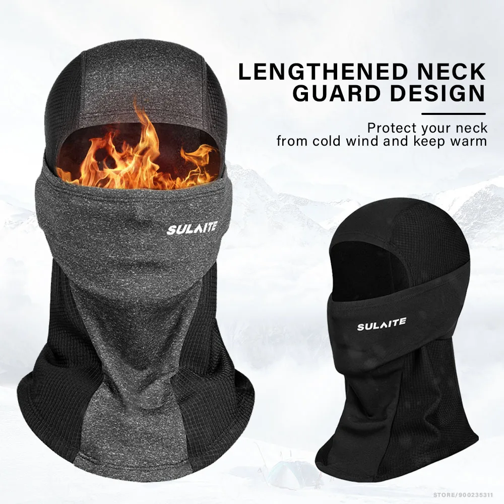 SULAITE Winter warm windproof bike riding scarf neck scarf fashional motorbike cycling motorcycle full face helmet cover