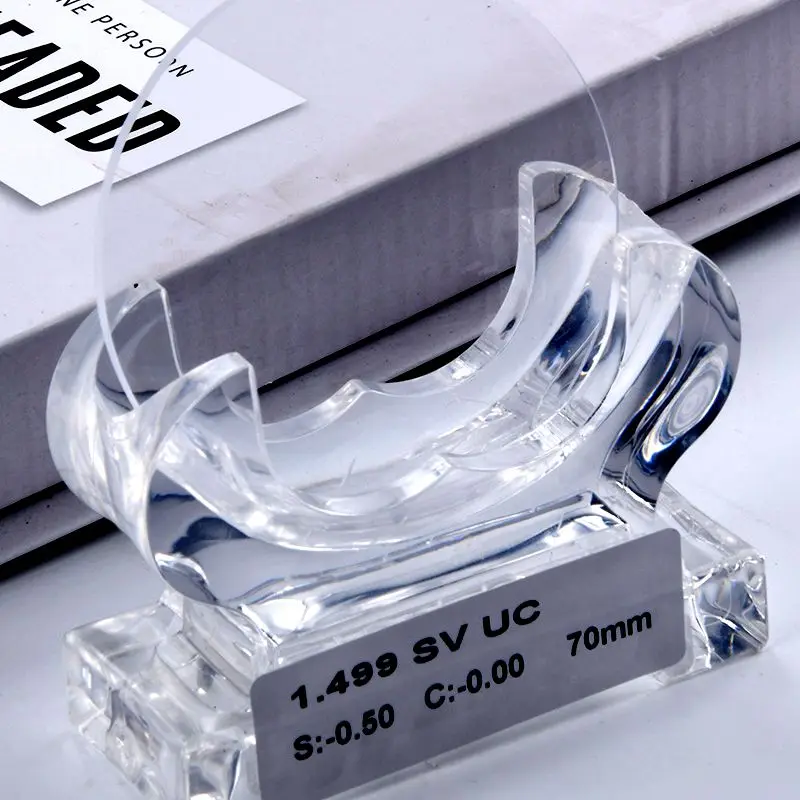 Оптовые оптические линзы с высоким индексом 1,49 1,56 1,59 1,6 1,67 1,74 монофокальные ВМП/UC покрытие очковых линз