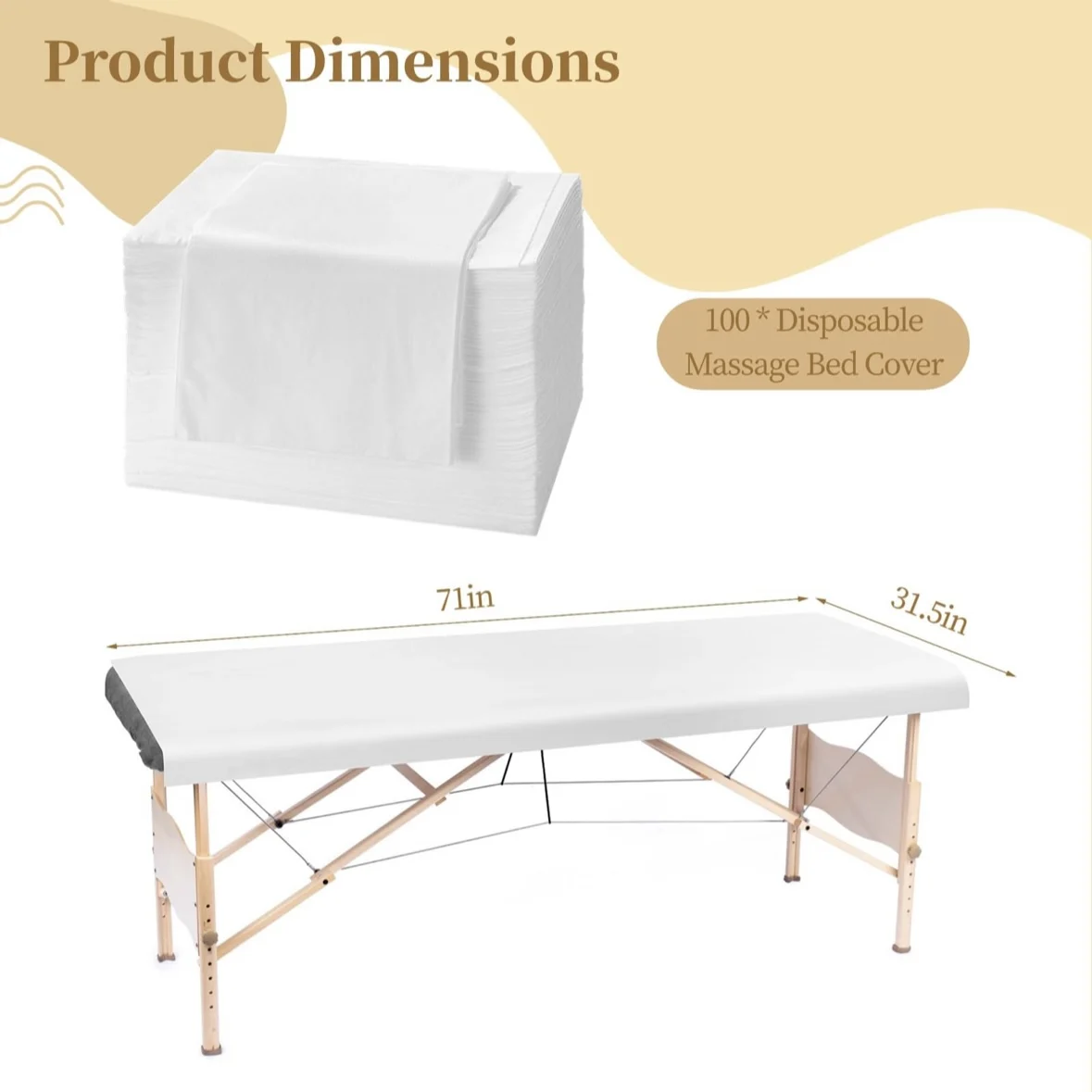 Massage bed sheets spa bed sheets Clean and hygienic for single use Waterproof, oil-proof and sweat-proof