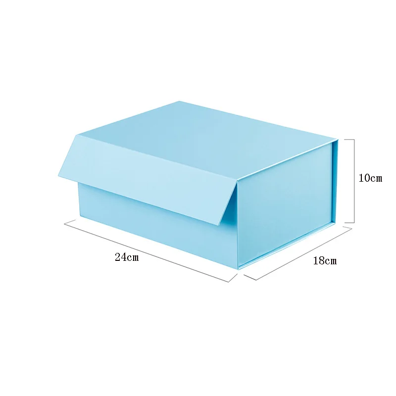 New trend blue wholesale customized logo printed book shape magnetic box for decoration gift packaging shoe Underwear Box