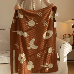 Super Soft Knitted Blanket Luxury Cotton Sofa Blanket Bed Throw Blanket