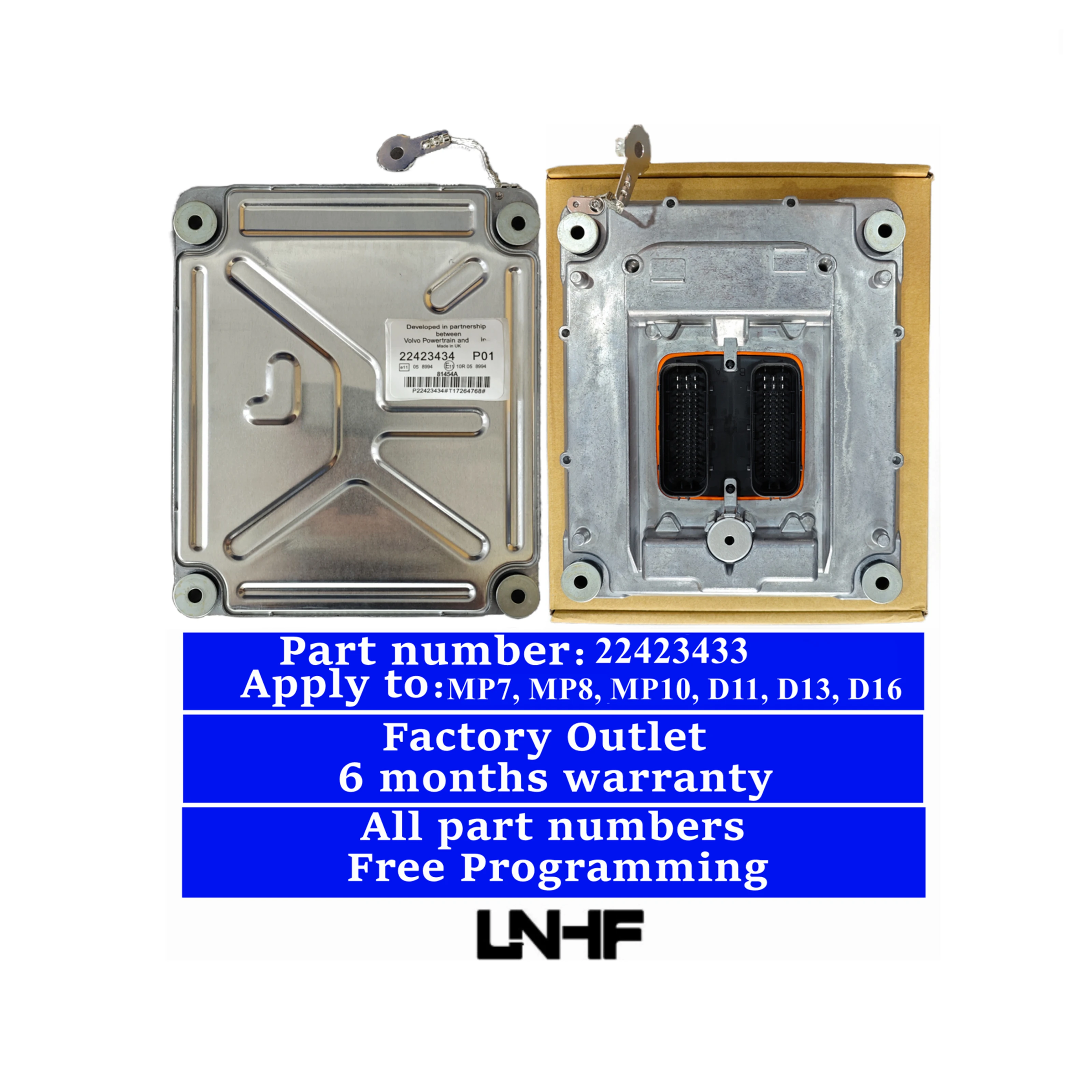 LNHF 22423434 MP7 MP8 MP10 D11 D13 D16 ECU ECM engine control module controller 22423434 for volvo truck