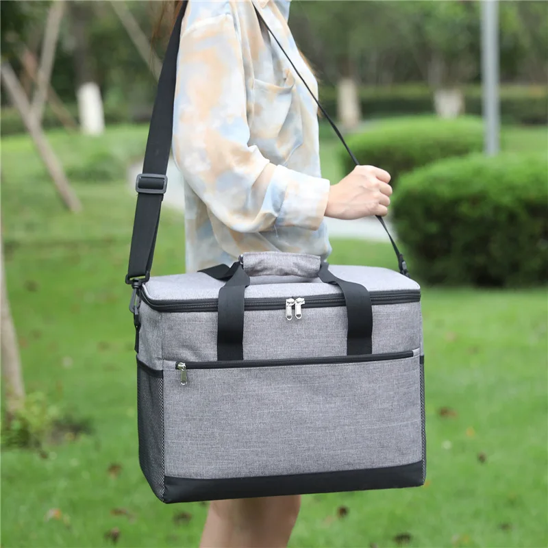 The new thermal insulation  large-capacity Oxford cloth thickened waterproof ice bag  picnic bag