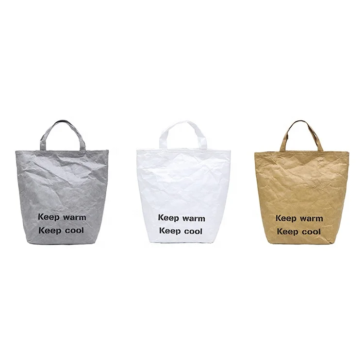 Wholesale Kraft Paper Ladies Large Capacity Crossbody Fashion Tyvek Tote Bag