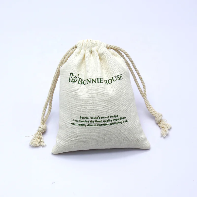 Муслиновый хлопковый мешочек для хранения ювелирных изделий