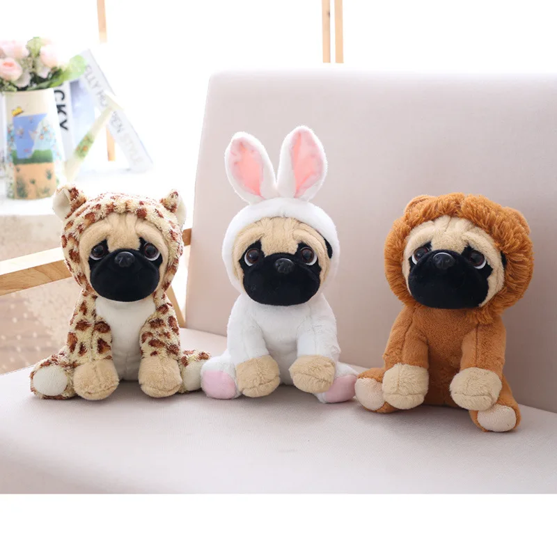 
Cute Shar Pei Doll Birthday Gift Plush Toy Sitting Puppies Bulk Stuffed Plush Dog Toy dog plush pillow Pug stuffed animal 