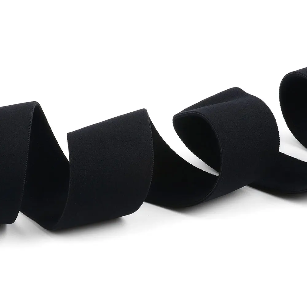 Custom Black 1.5 inch 2 inch Nylon High Elasticity Elastic Band for Underwear
