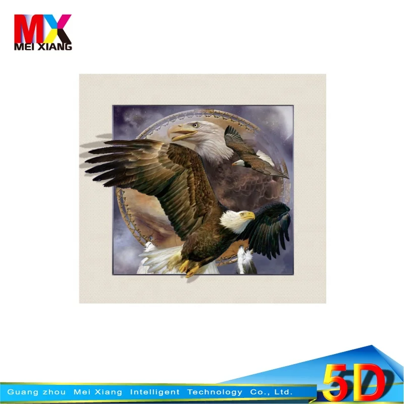 
Super quality lenticular printing 5D picture with animal picture for size 40*40cm 