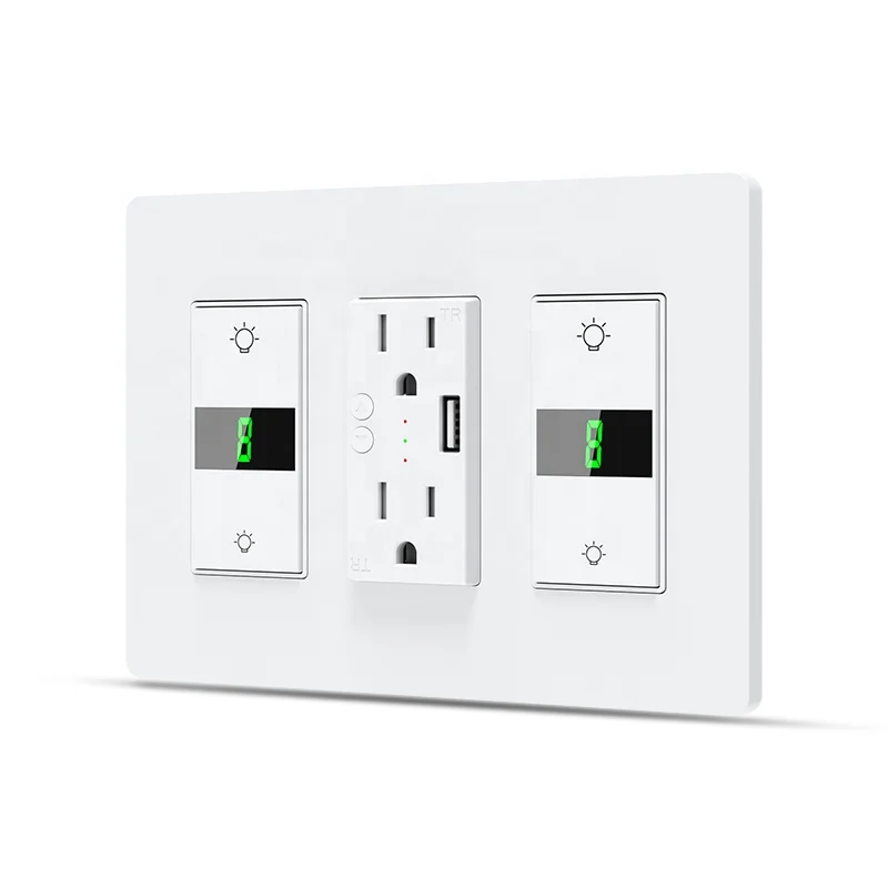 Kesen Mlifra 110V~125V wifi light switch smart dimmer switch tuya touch dimmer switch