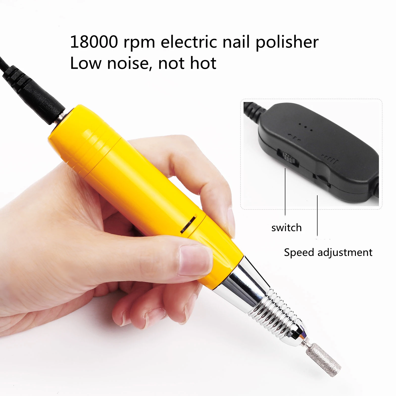 2 in 1 Manicure Salon Tools 48W UV LED Light Nail Dryer Smart Gel Nail Lamp with 18000 RPM Polish Nail Drill