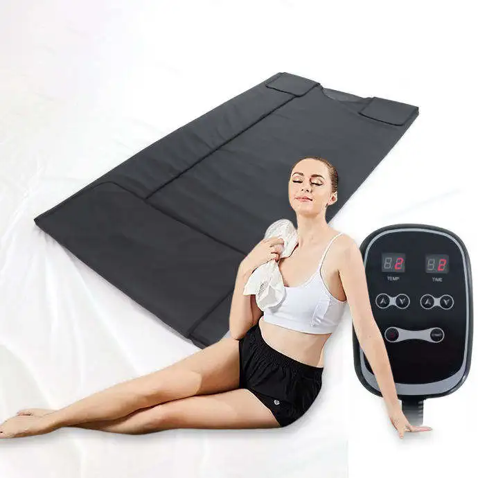 Hot Selling Infrared Black Purple Detox Sauna Blanket Body Wrap for Weight Loss