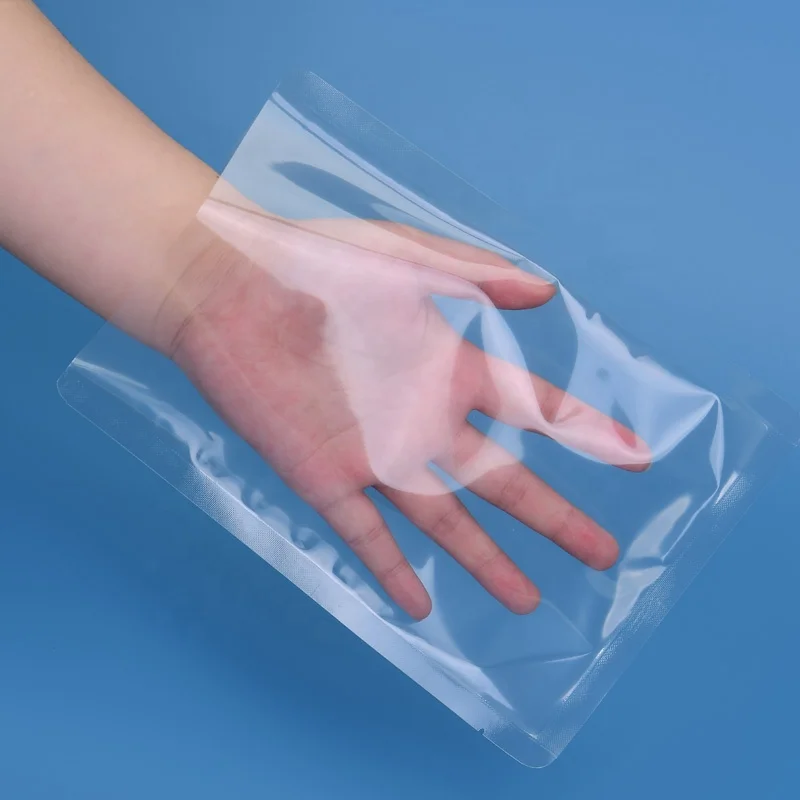 Biodegradable factory direct sale food clear sealer pack high temperature cooking Vacuum Bag