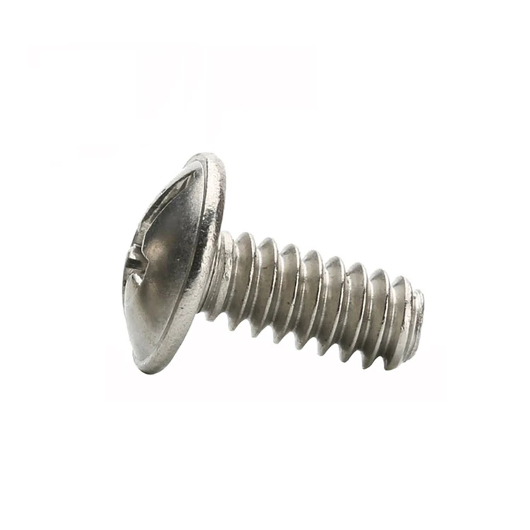 Stainless Steel SS304 SS316 Ball Head Bolts Truss Head din967 Cross Recessed Machine Screw
