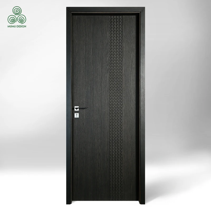 MUMU Design Customized Front Home Decor Modern Villa House Solid Wood Panel Pivot Doors Exterior Wooden Door Main