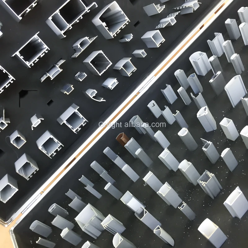 Channel Linear Light Profiles Extrusion For Led Strip Light Led Glass Shelves Aluminum Frame Customized Lamp Cabinet