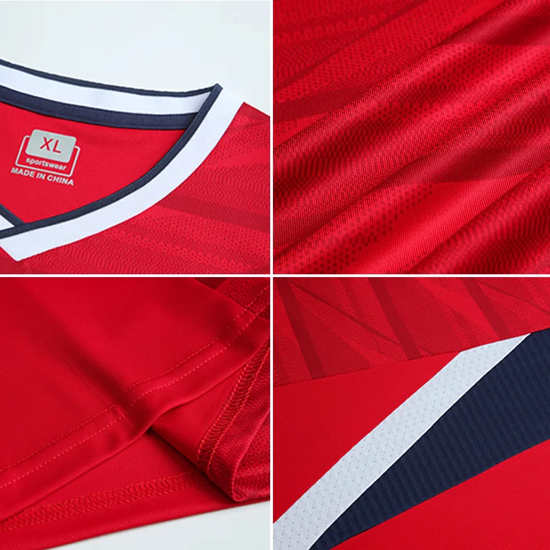 Soccer Wear for Men 2022 Jersey Set Football Printed Player Name Number Sports custom Suit Soccer Uniform