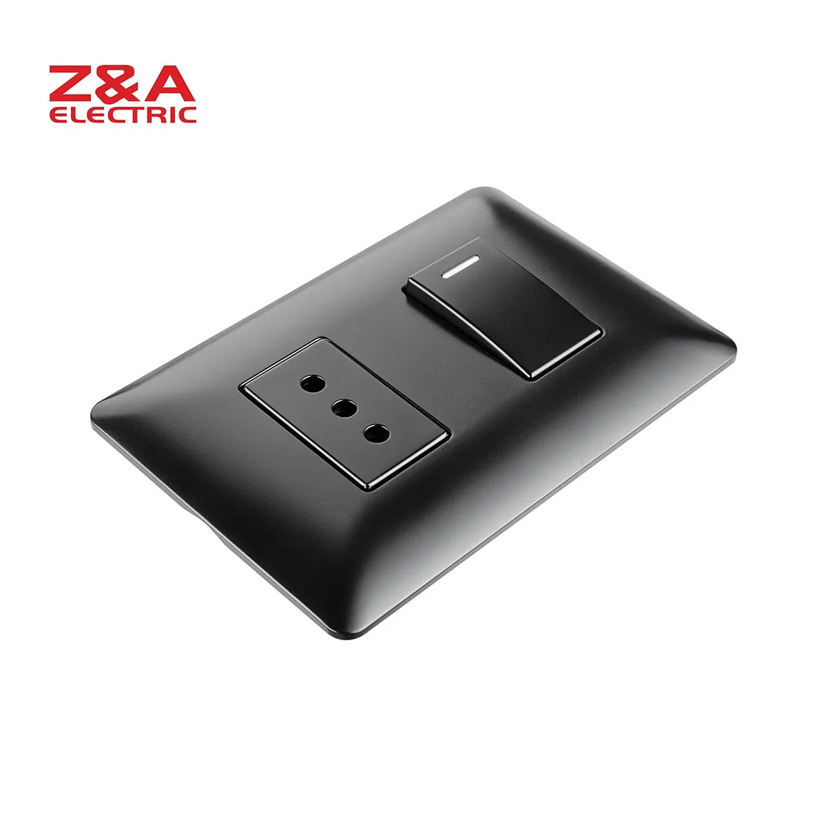 AM2227.FMBK AM Series Full Matte Black Z&A ZA electrical  wall switch