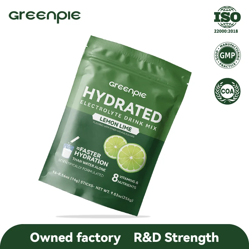 Greenpie Pre Workout Vitamin Nutrient Supplement Hydration Keto Electrolyte Energy Drink Mix Powder For Sports