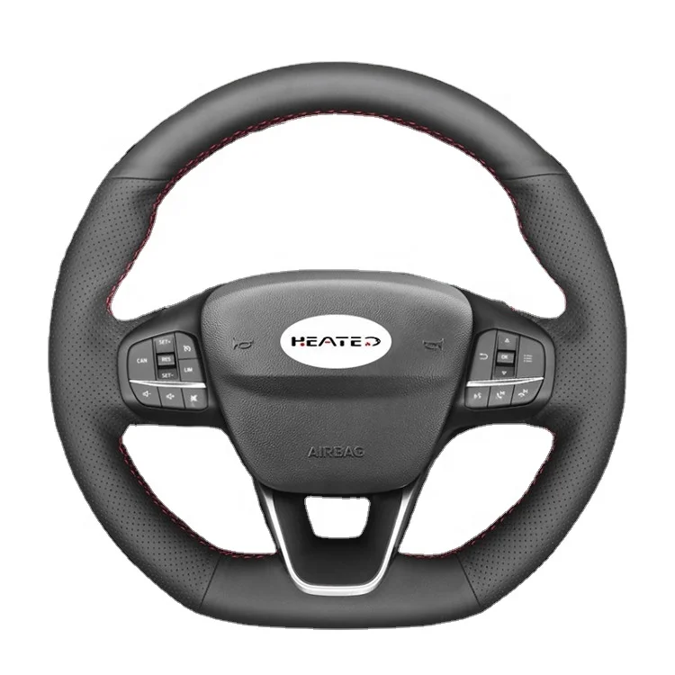 Steering Wheel Cover  for Ford Focus ST-Line 2018-2019 Focus ST 2019-2020 Fiesta ST wholesale price for you