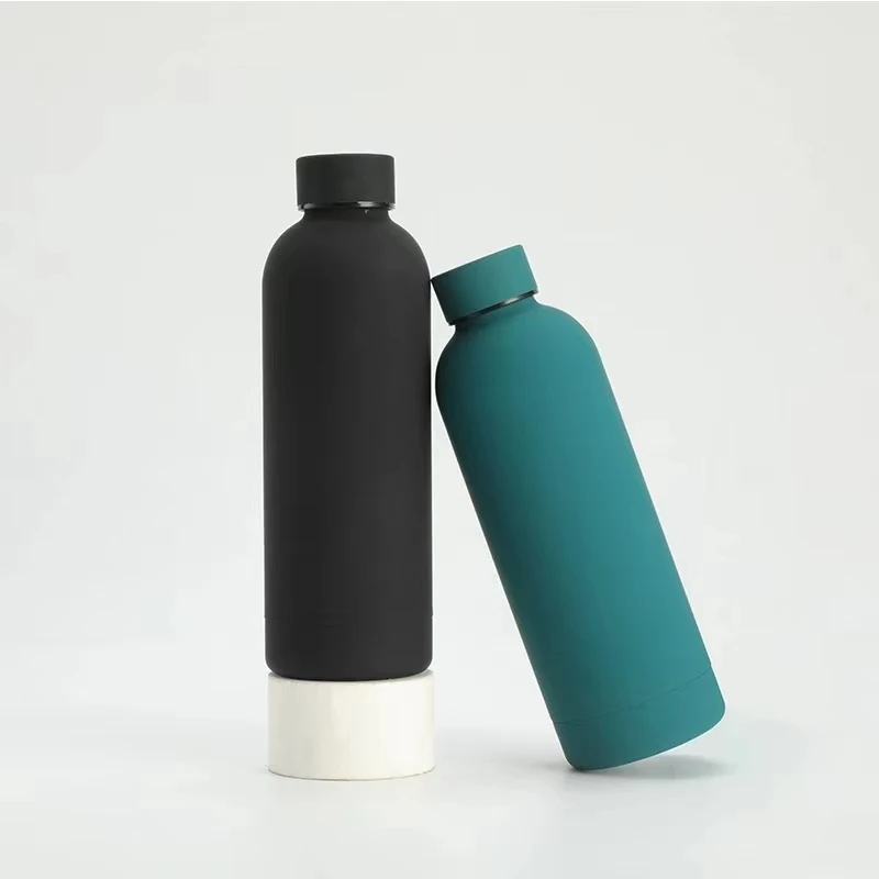 Most Popular Rubber Paint Double Wall Stainless Steel Water Bottles Eco-friendly Vacuum Insulated Sports Water Bottles For Gym