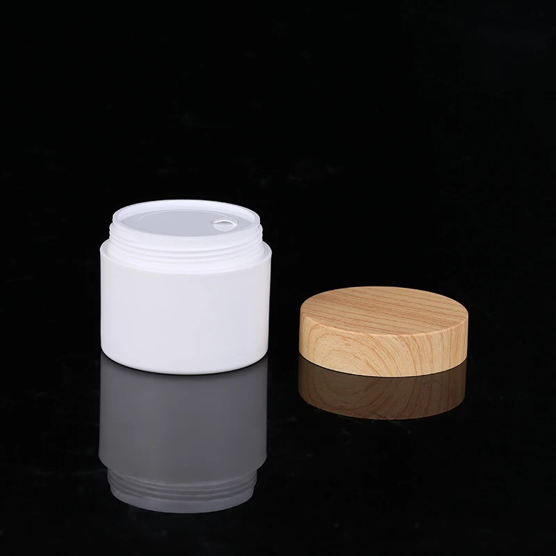 10 30 50 150 200 380 g Empty Double Heavy Wall Plastic PP Cream Jar with water transfer printing Lid