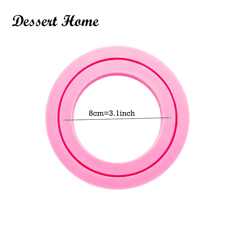 DY0160 3.1/3.54/3.9/4.7 inch bracelet keychain molds for keychains DIY epoxy model resin mold wristband silicone rubber