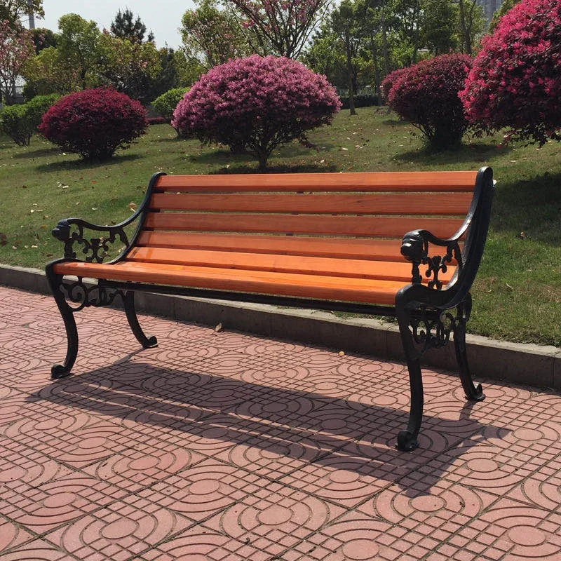 Aluminum fiberglass outdoor plastic wooden benches seating garden patio metal waiting park benches