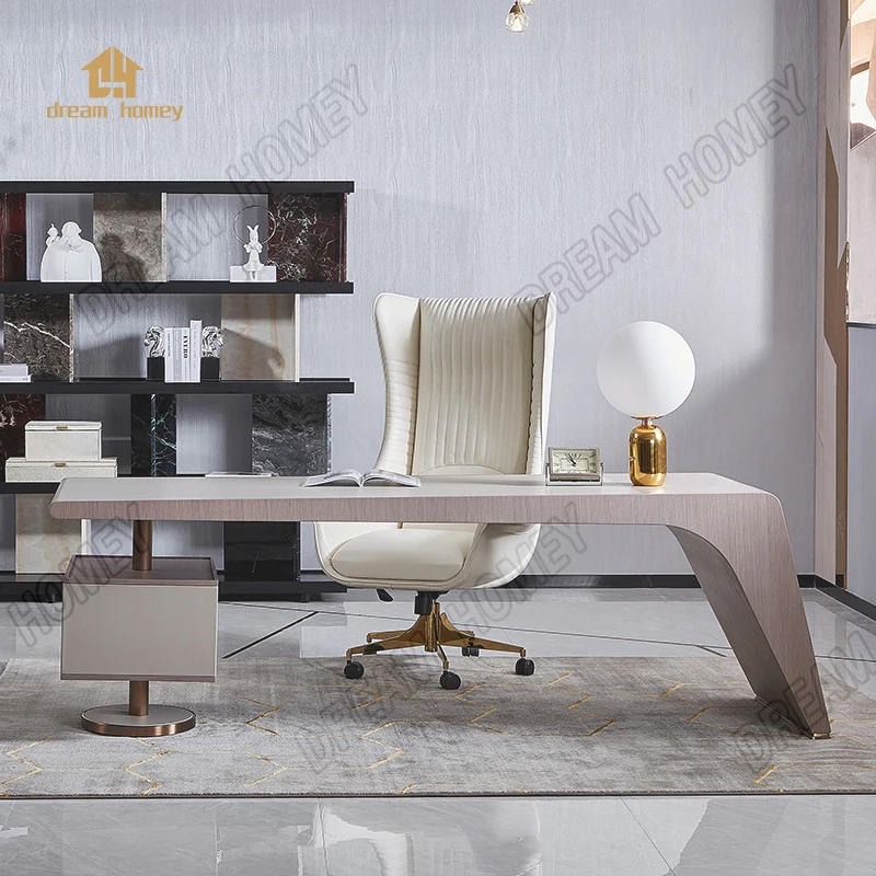 Italian desk long table designer postmodern office desk and chair