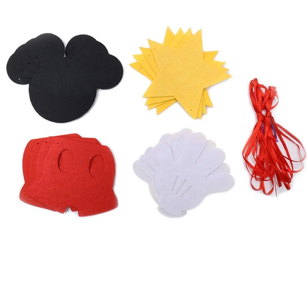 Hot Selling High Quality Fabric  Felt Garland Birthday Party Banner Decoration