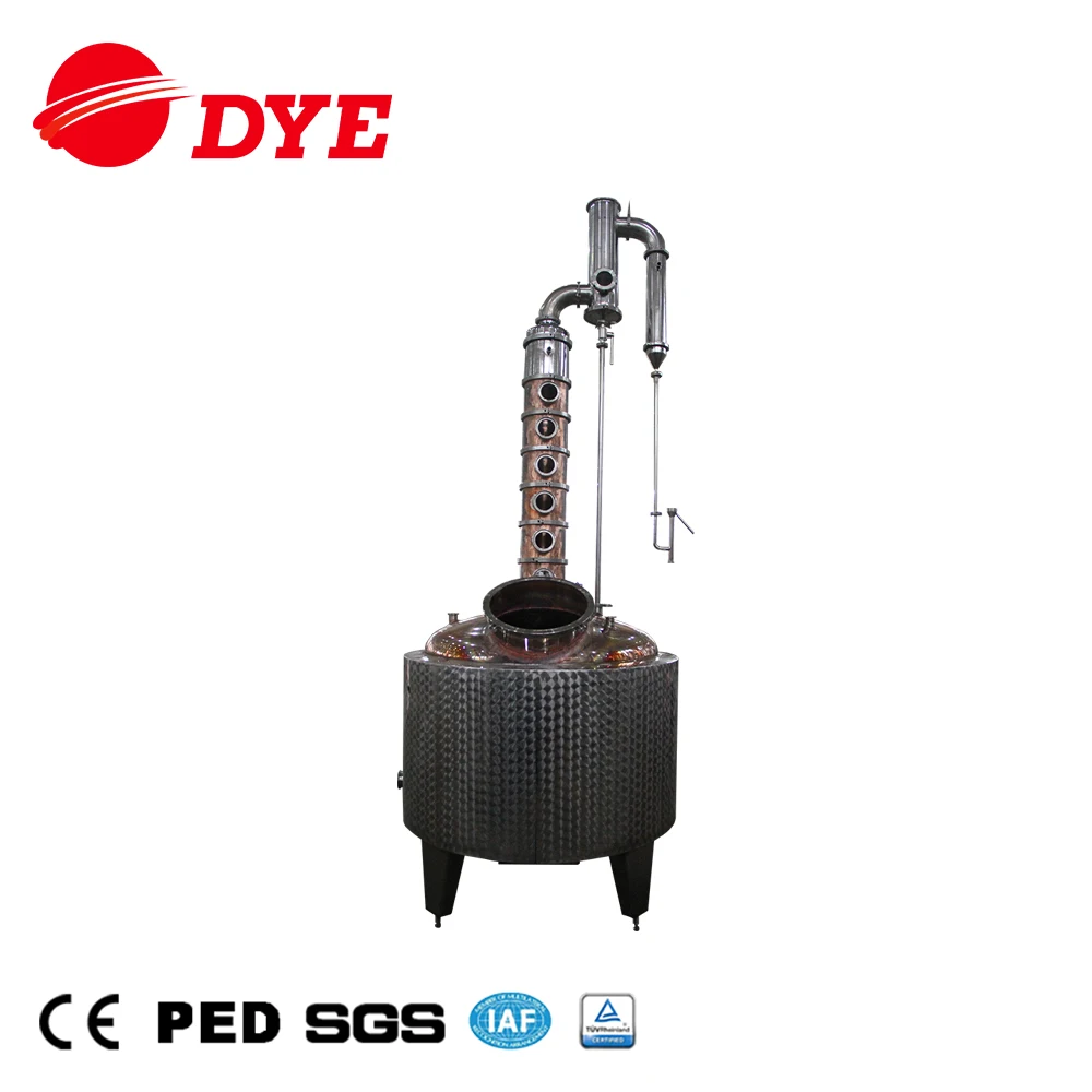 DYE- Smiley 8inch Model-H still pot with jacket and gin basket alcohol distiller