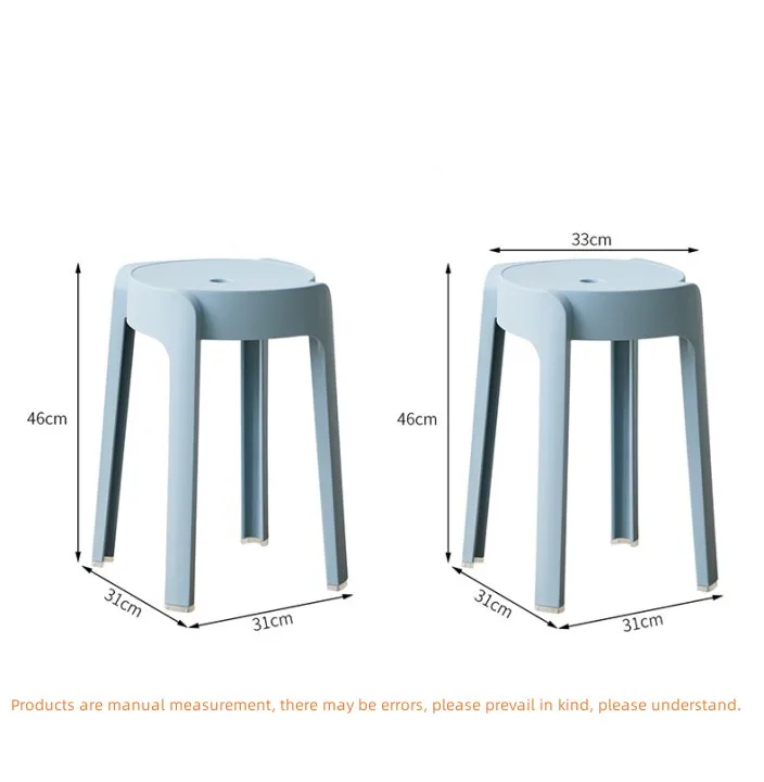 Modern simple plastic color chairs can be stacked in the Office wedding living room and dining room