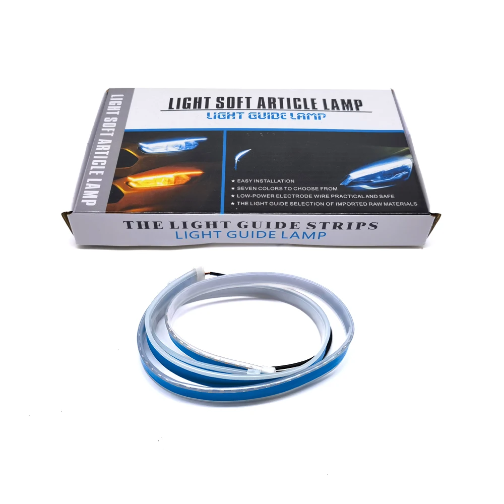 September Promotion 12v 2835 Headlight amber turn light headlights drl Led DRL Strip  For Car Headlight Daytime Running Light