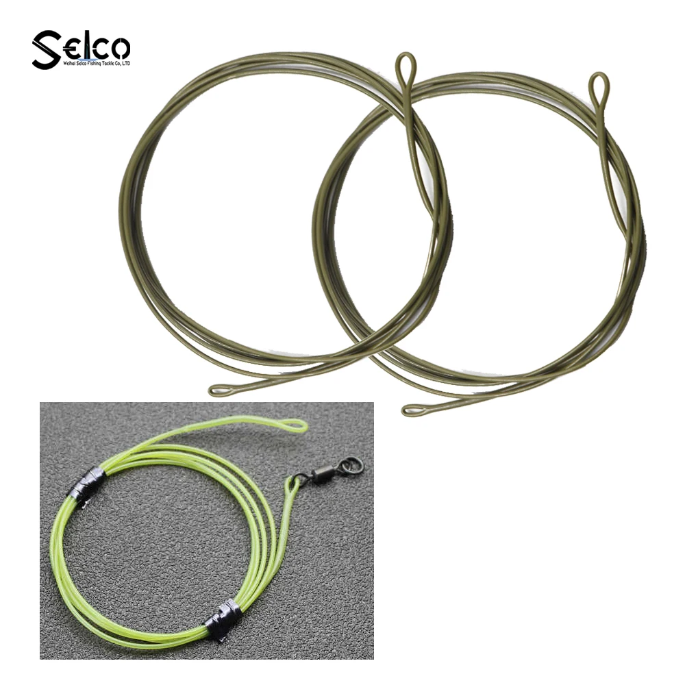 45LB Test Fluorocarbon Fishing Line Fast Sinking Carp Leader Line