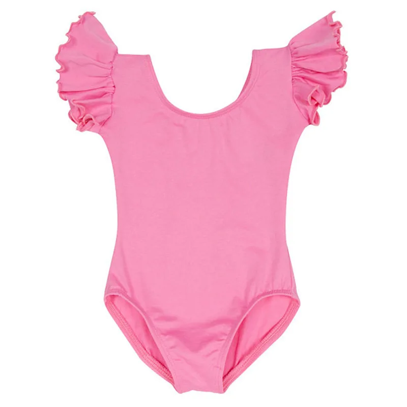 RTS Little Girls Solid Color Ballet Leotard Gymnastics Dancewear