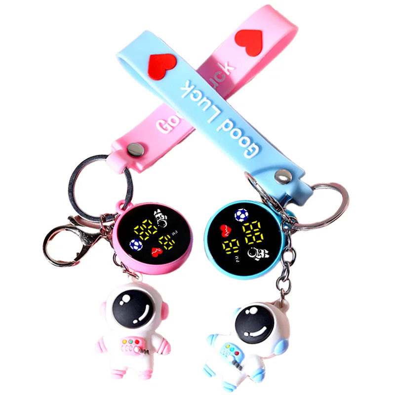 Cute Keychain Backpack Watch - Waterproof LED Digital Watch for Students, Innovative Design