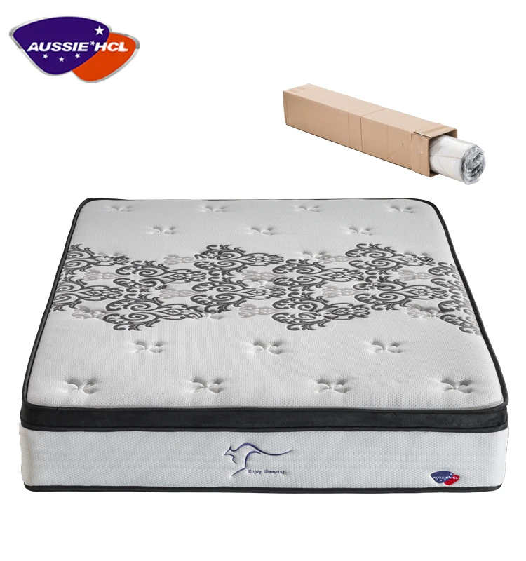 king queen single size spring bed mattress in box cooling hybrid foldable latex gel memory foam pocket spring mattresses