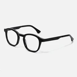 ZENOTTIC Fancy Top Quality Fashion Full-Rim Eyewear Round Retro Acetate Frame Optical Women Men Glasses Eyeglasses Frames