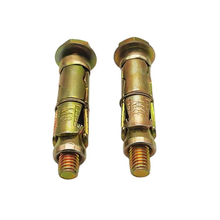 Yellow Zinc Plated 4 PCS Fix Bolt Heavy Duty Concrete Anchor