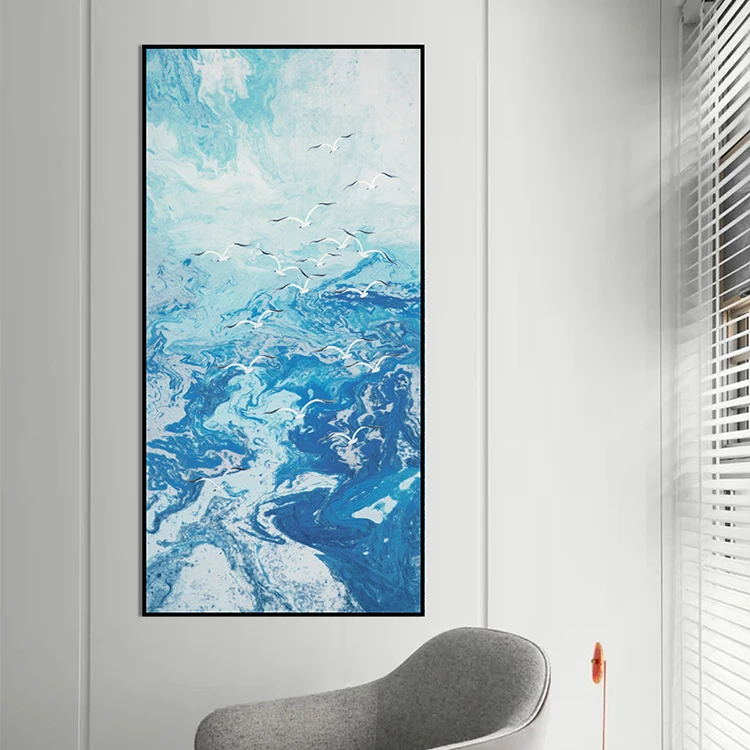 embroidery Modern light luxury style painting of birds decorative painting traditional chinese painting horse wall art